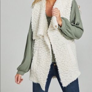 NWT altar’d state Eyelash Flyaway Vest